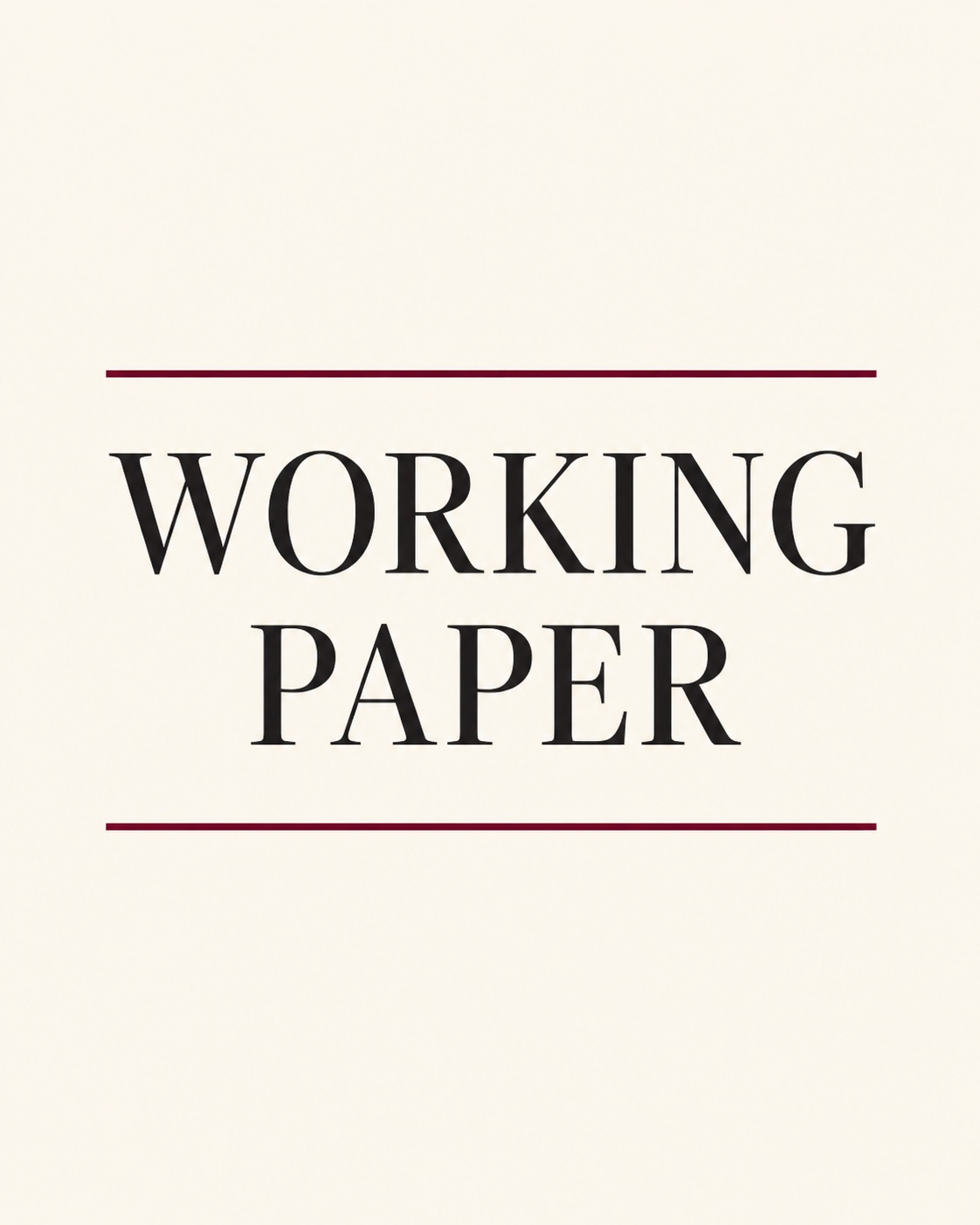 Working paper cover illustrating carbon markets and emission abatement